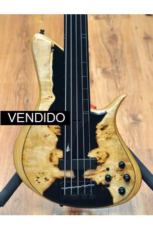 Meridian Horizon II Fretless Hybrid Poplar Burl 5 string Meridian Horizon II Fretless Hybrid Poplar Burl 5 string